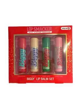 Lip Smacker Holiday Biggy Lip Balm 4-Piece Gift Set